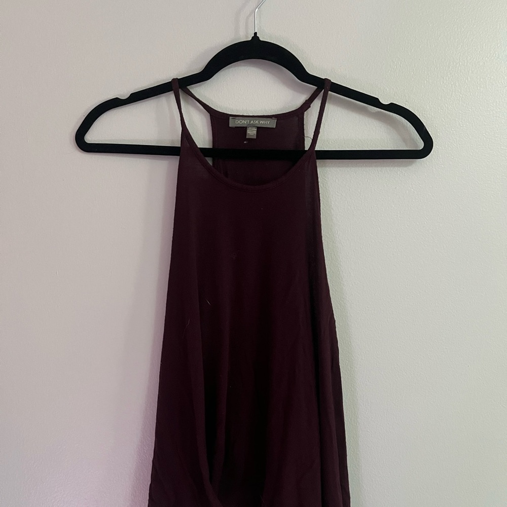American Eagle Outfitters Dark Burgundy Tank Top